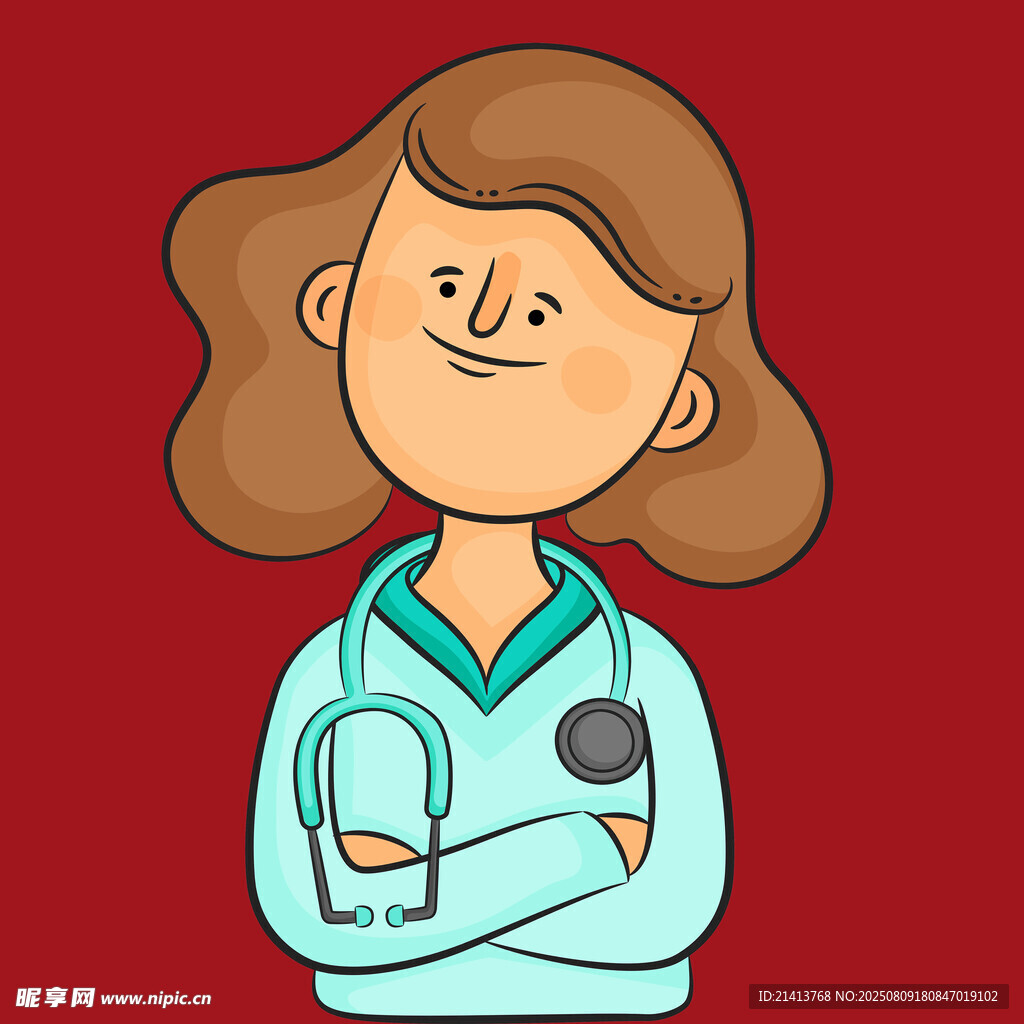 卡通女医生形象