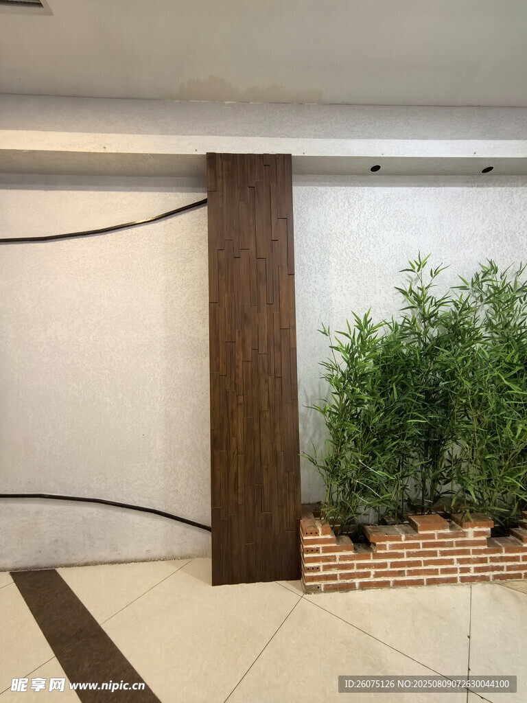 室内仿真绿植装饰一角