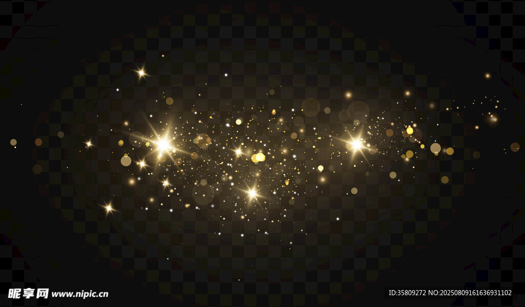 金色星光光斑背景图