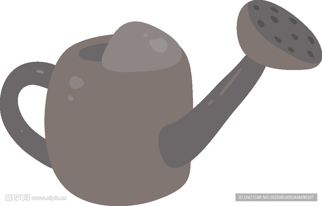 灰色喷壶插画