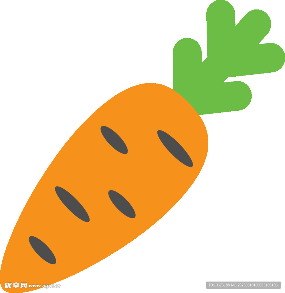 卡通胡萝卜图标