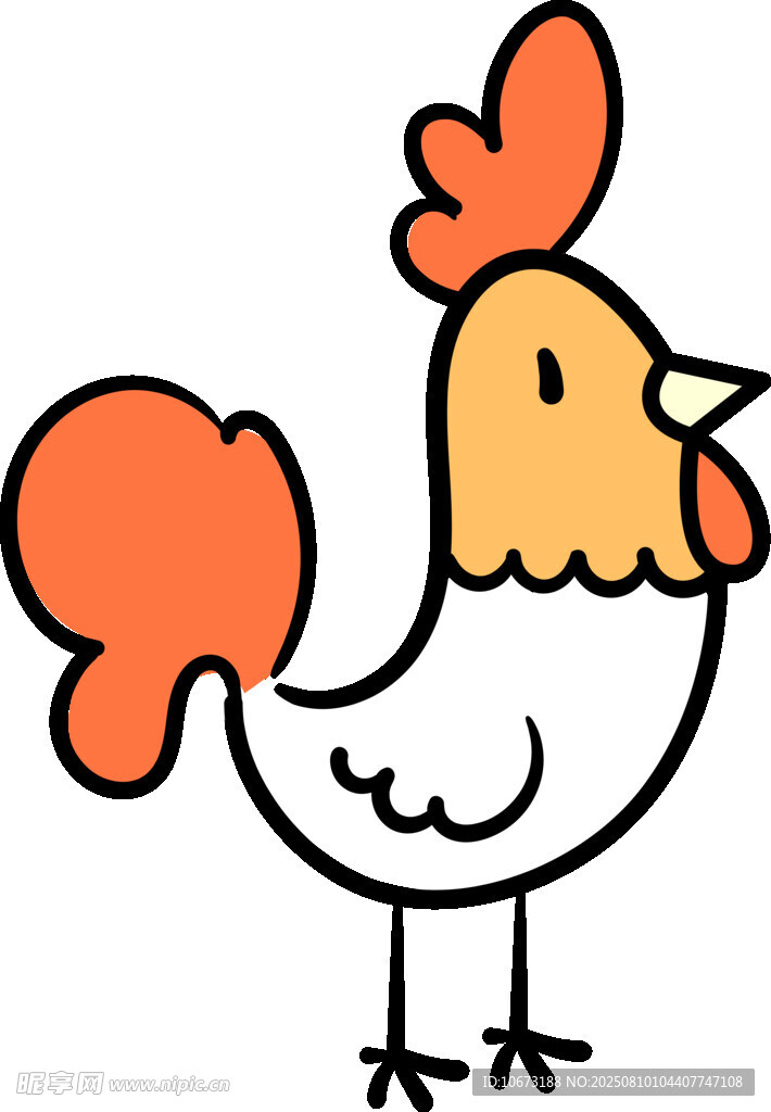 卡通公鸡形象