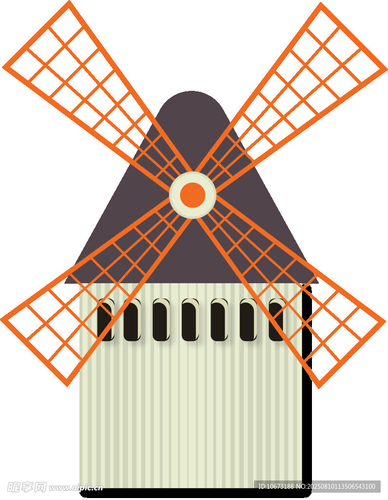 复古风车图标