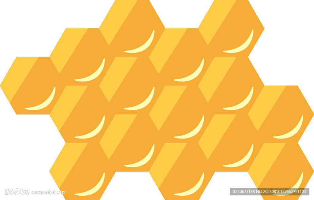 蜂巢金币图案设计元素