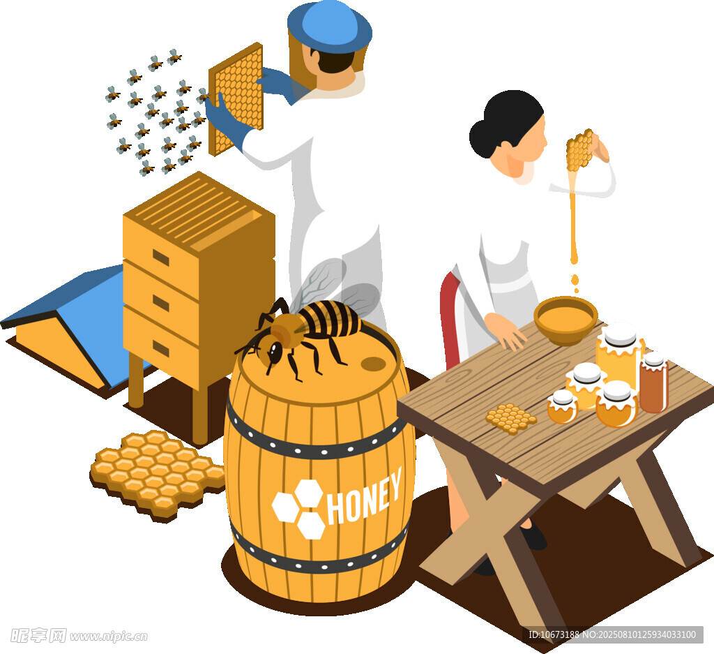 传统养蜂场景与器具展示