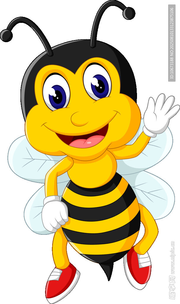 可爱卡通蜜蜂形象