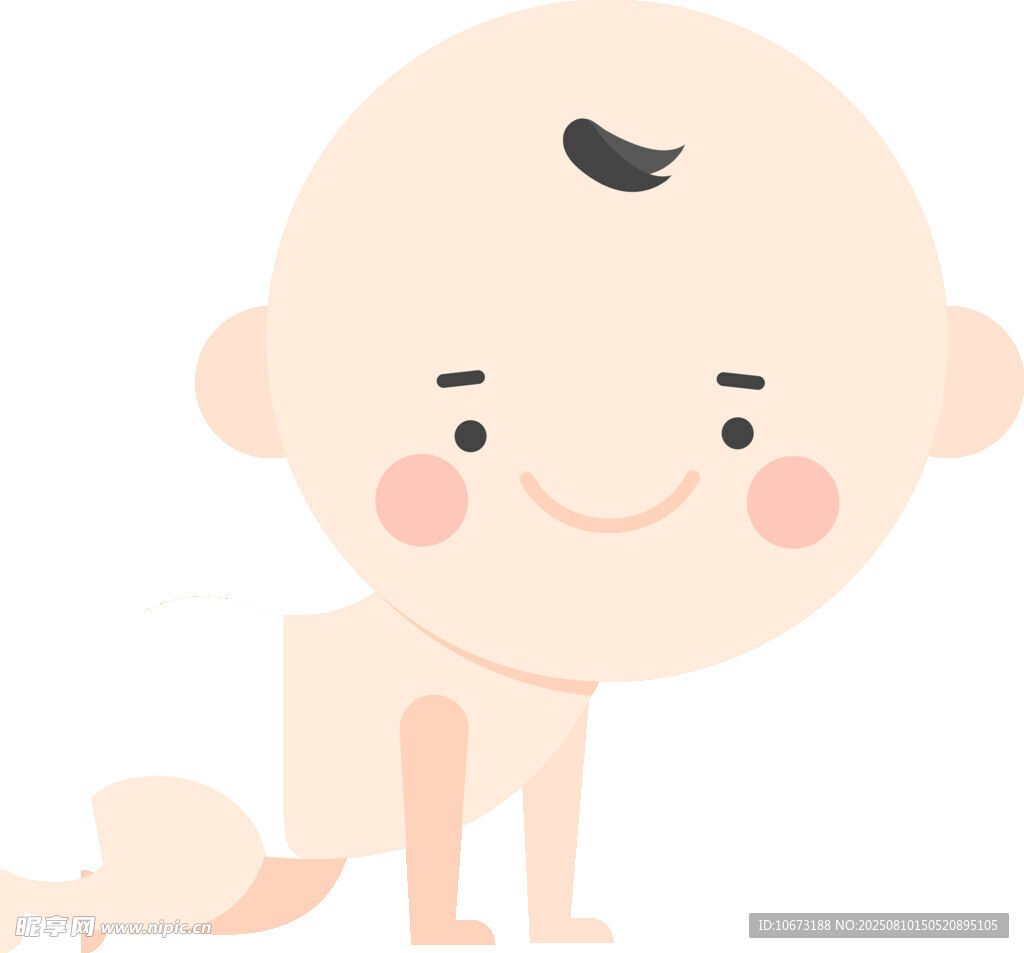 可爱爬行小宝贝