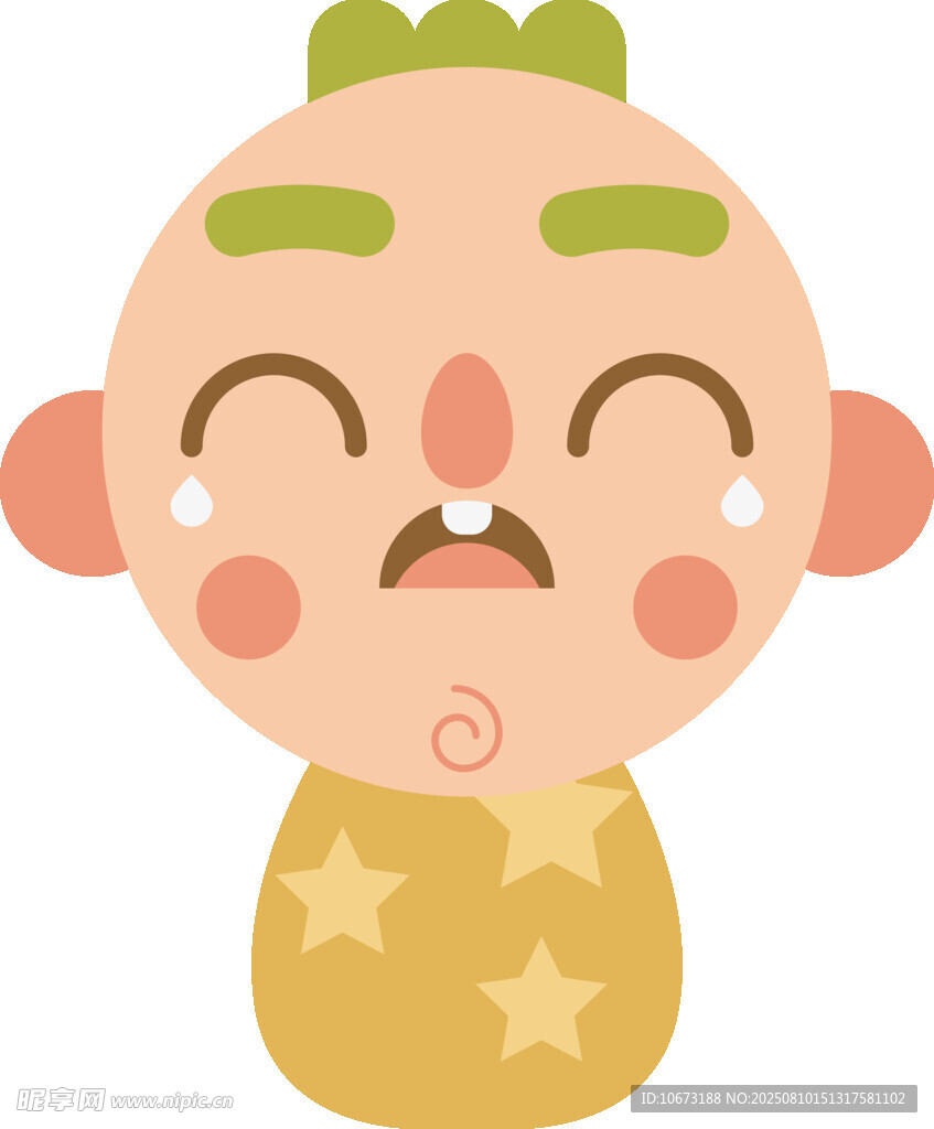 哭泣的卡通宝宝