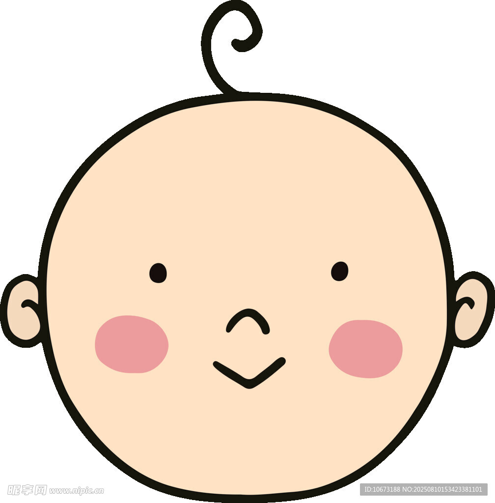 可爱婴儿头像