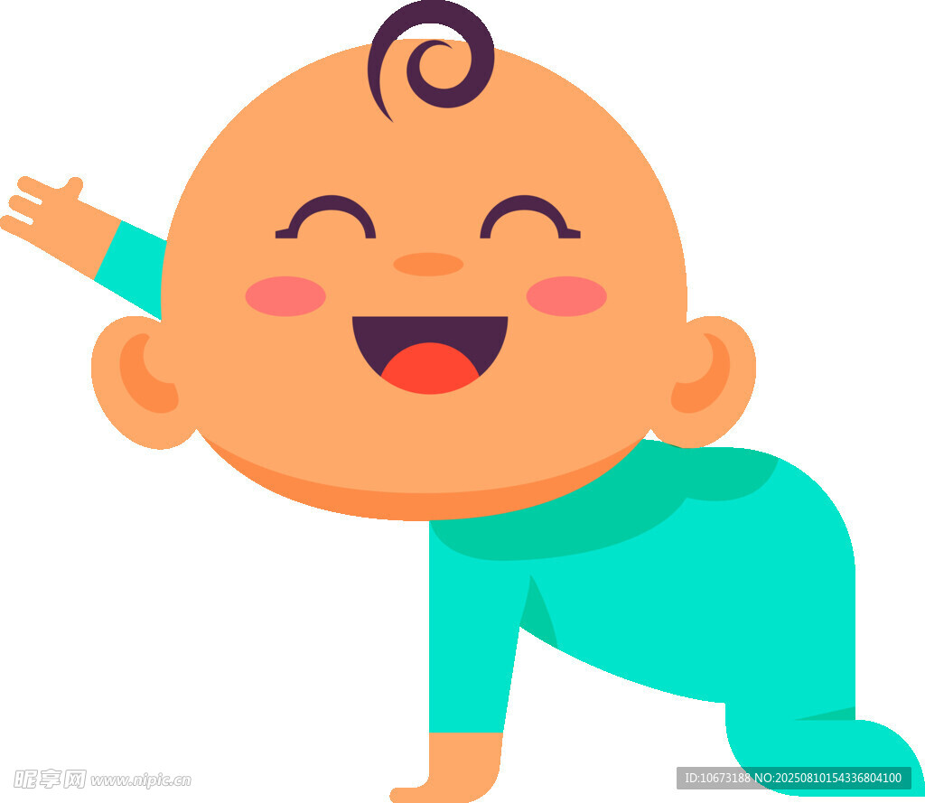 可爱爬行小宝贝