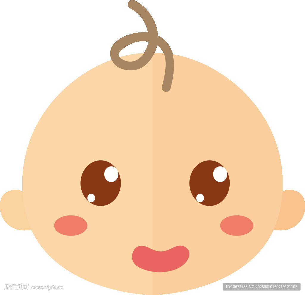 可爱萌趣的婴儿头像