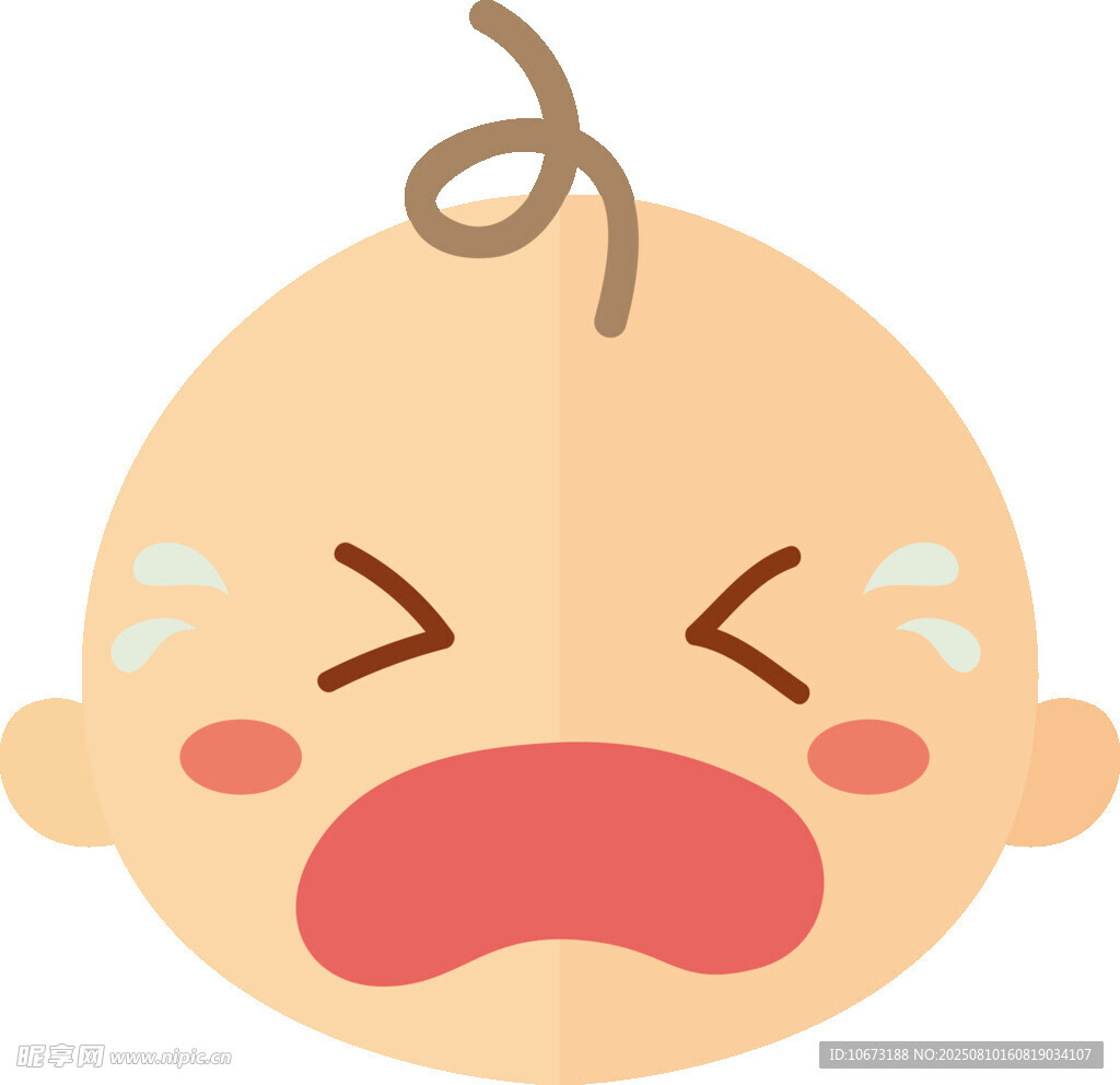 哭泣的小婴儿
