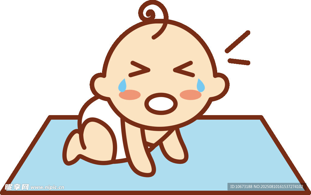 哭泣的小婴儿