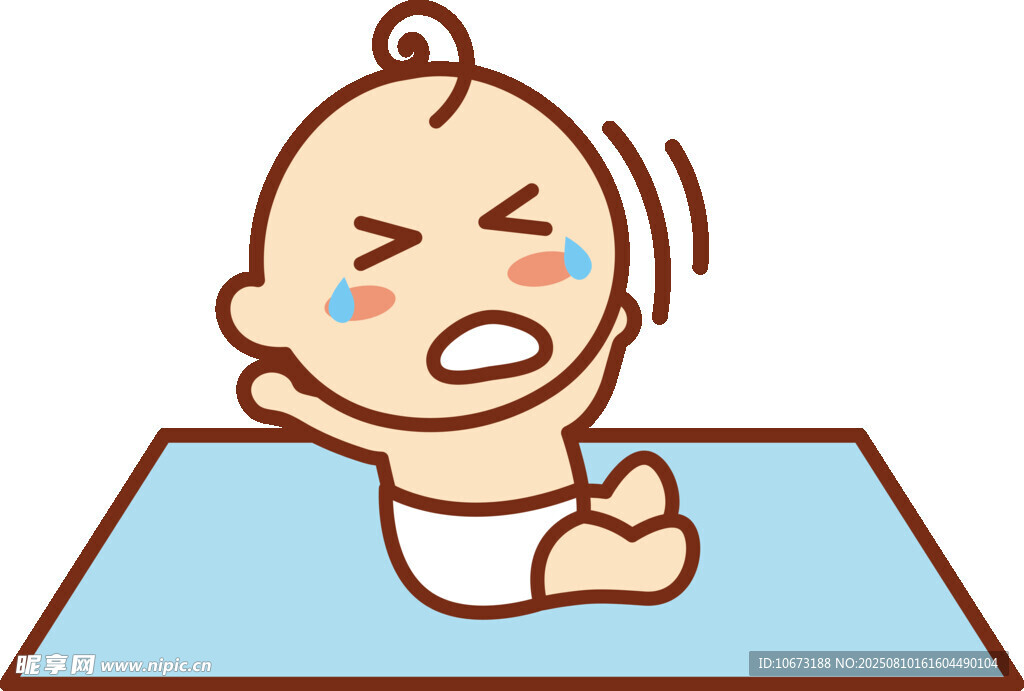 哭闹的小婴儿