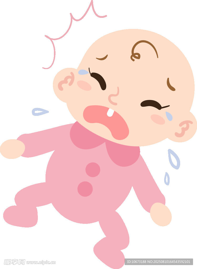 哭泣的小婴儿