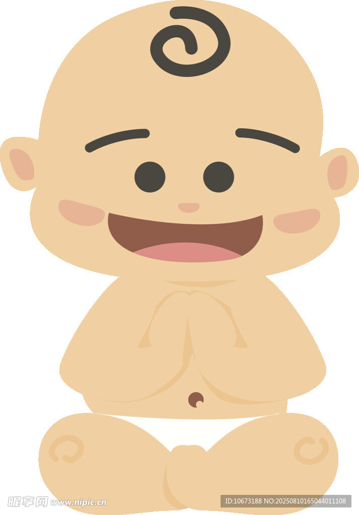 可爱婴儿卡通形象
