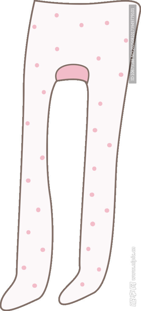 粉色波点女童连裤袜