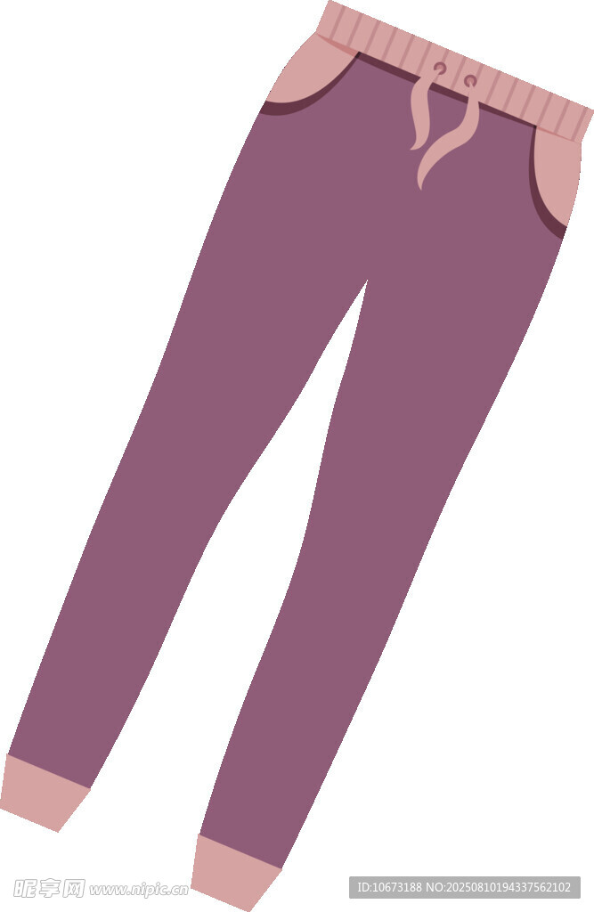 紫色休闲女式紧身裤