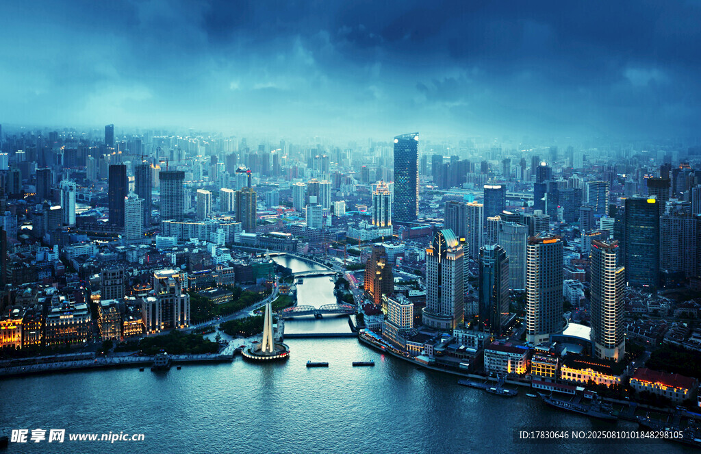 繁华都市夜景