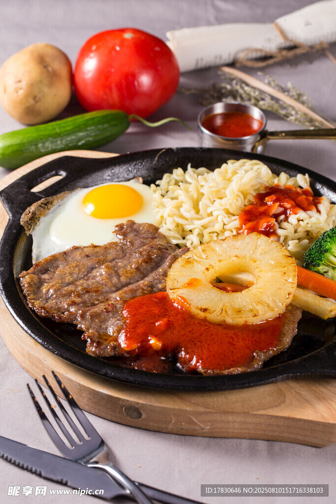 美味西式早餐拼盘