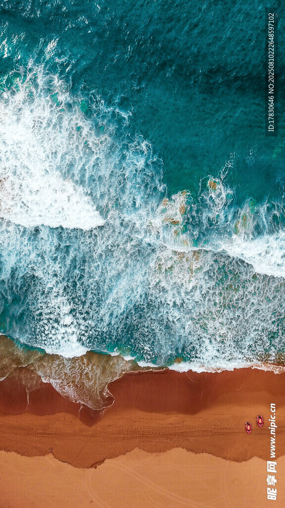 沙滩海浪美景
