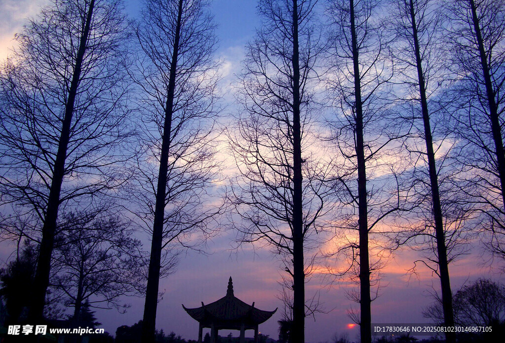 无锡太湖黄昏风景