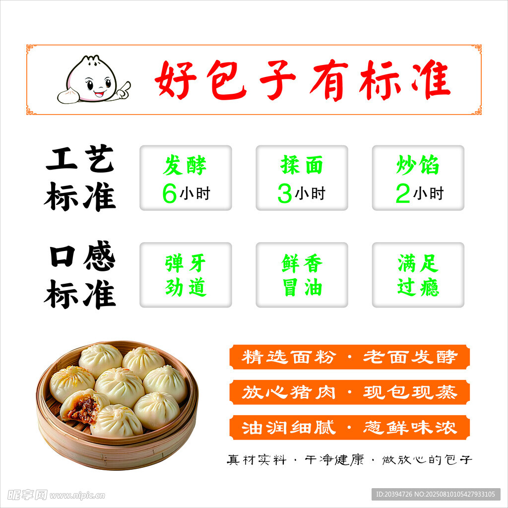好包子标准展示
