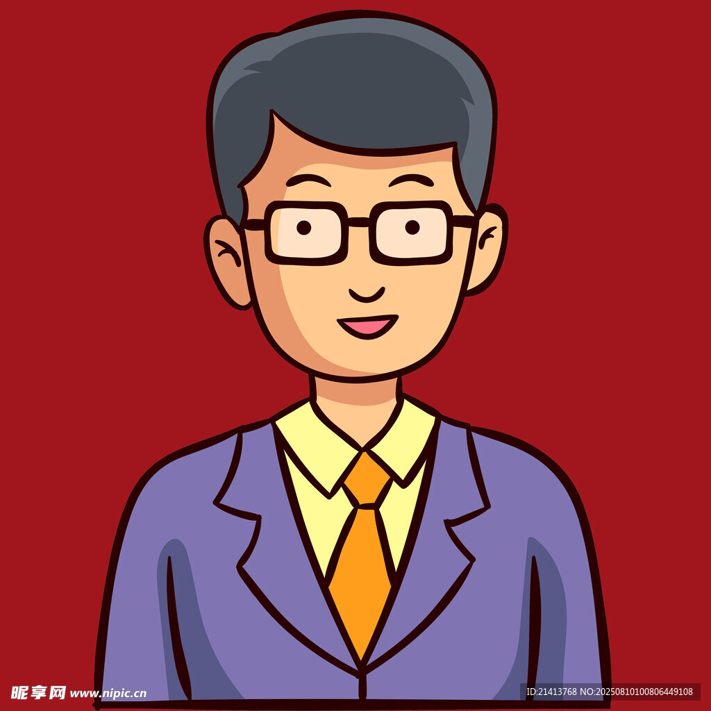 商务男士卡通形象