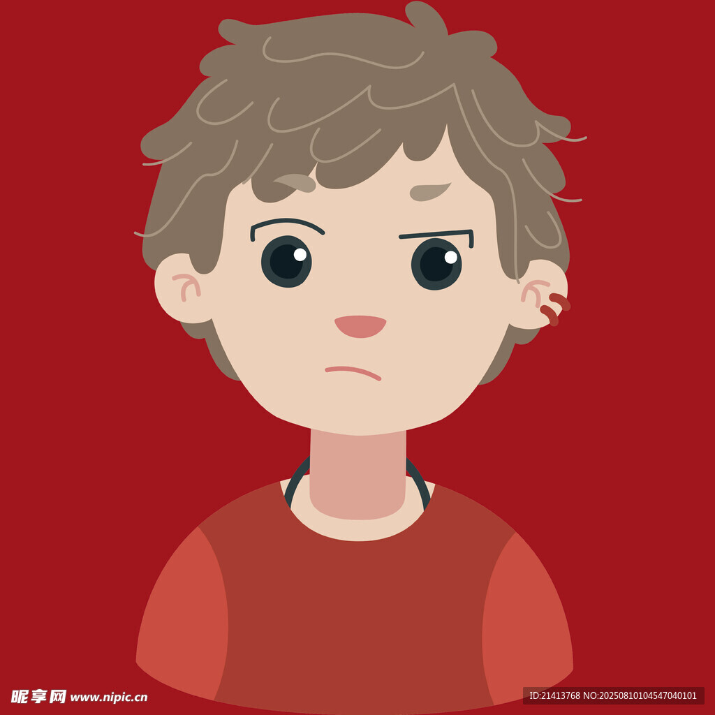 愁容男孩头像