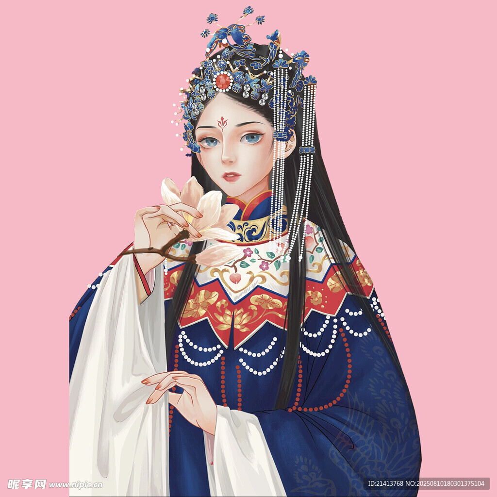 京剧扮相女子 古典优雅
