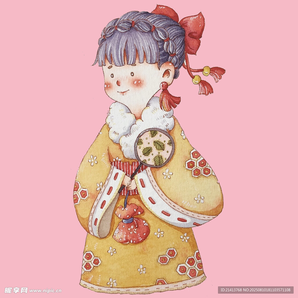 古风萌系汉服少女形象