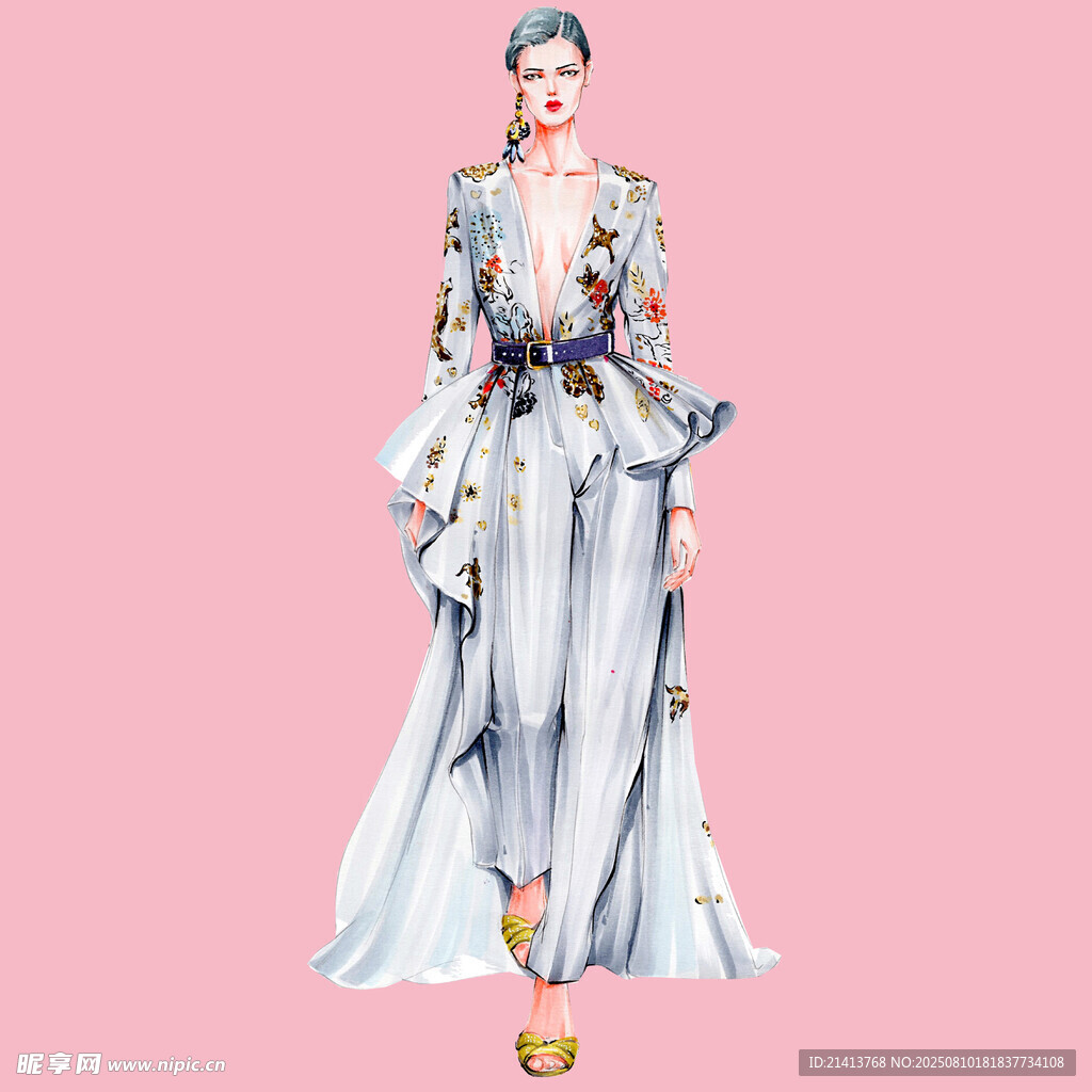 中式华服模特展示优雅风姿