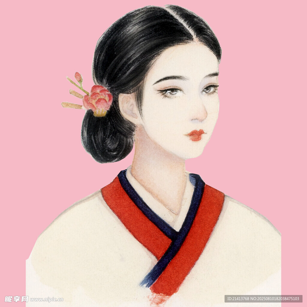 古典汉服女子优雅形象