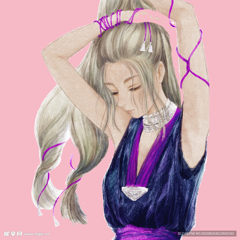 舞动的金发女孩