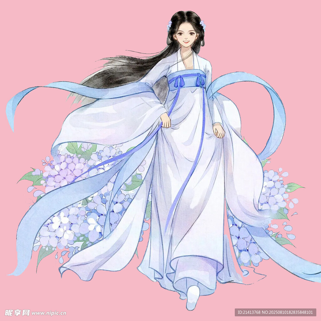 古风佳人 衣袂飘拂绽芳华