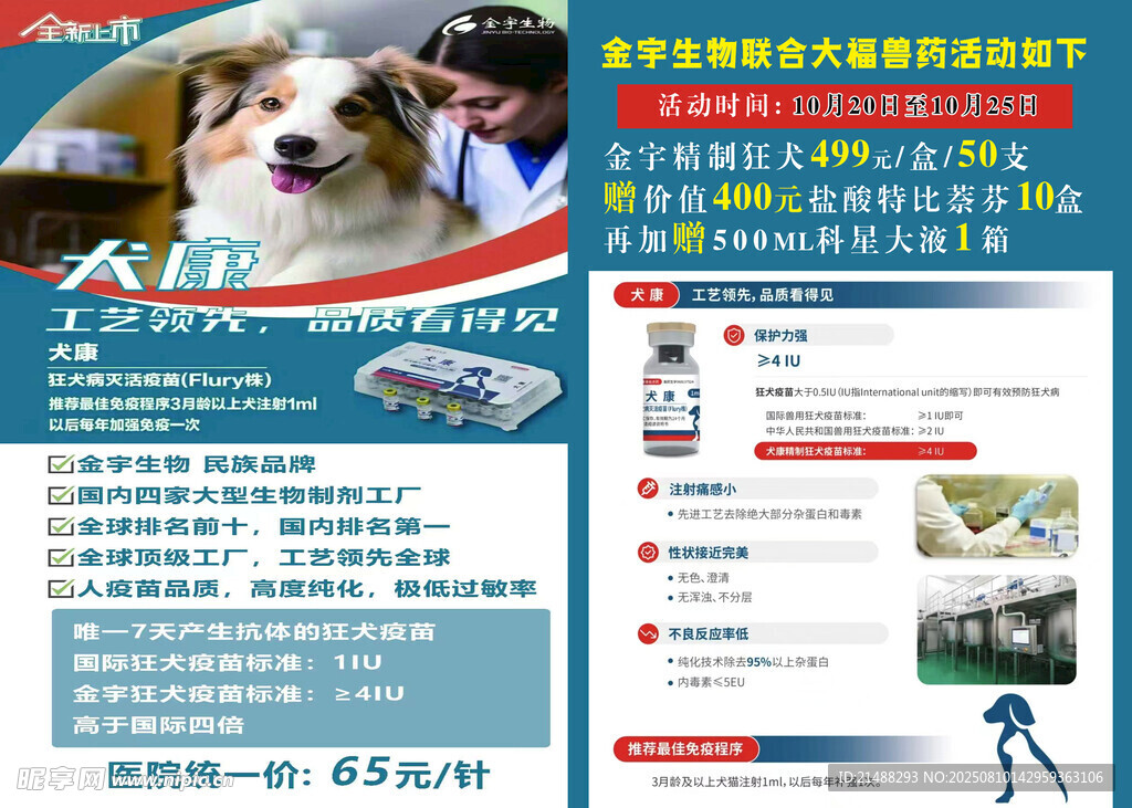 宠物摄影服务宣传海报