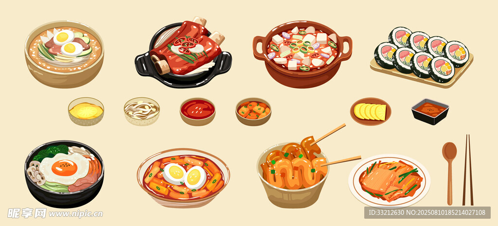 美食插画