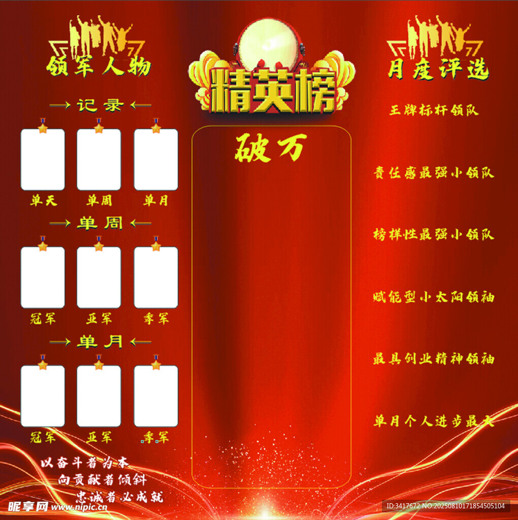 周年庆典荣誉展示背景板
