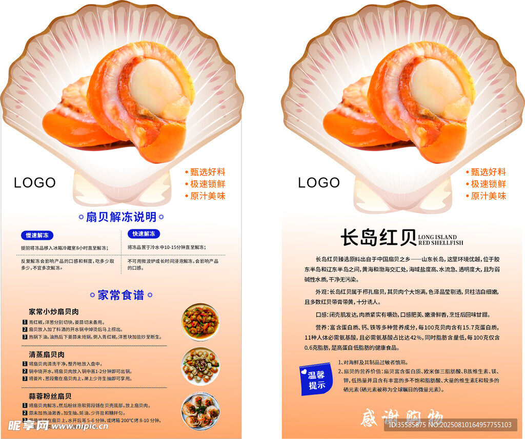 扇贝小卡片