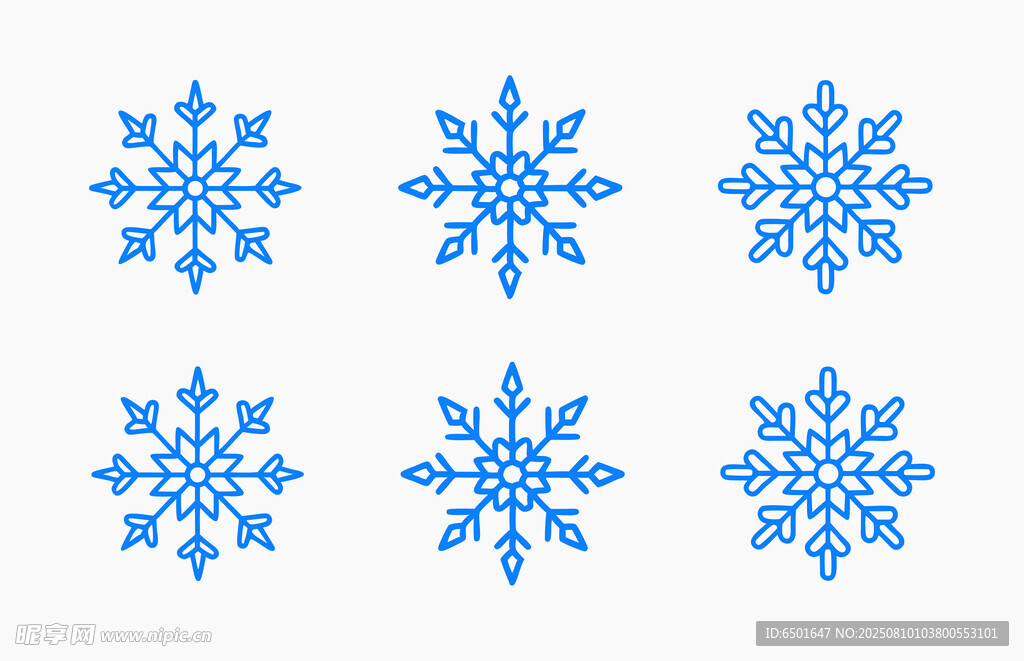 卡通雪花图案