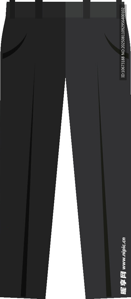黑色男士长裤