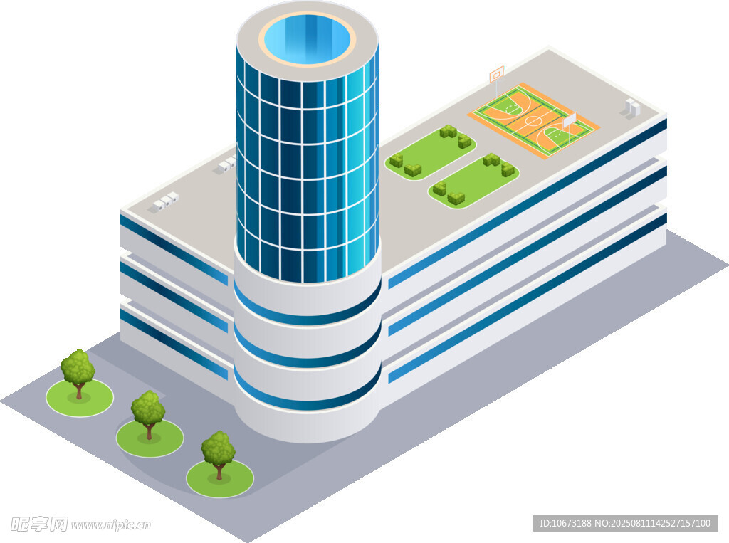 现代高楼建筑效果图