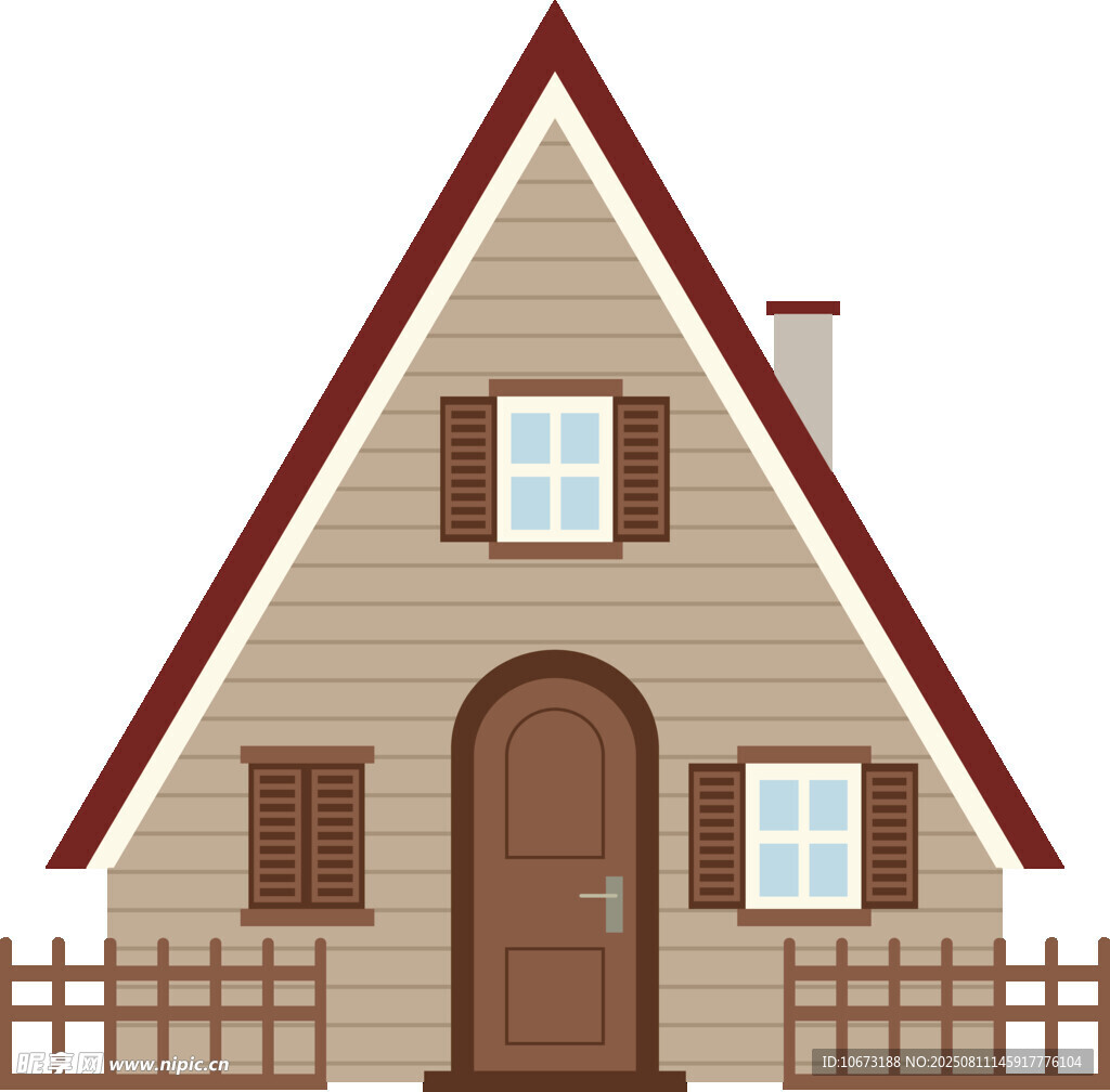三角屋顶小屋