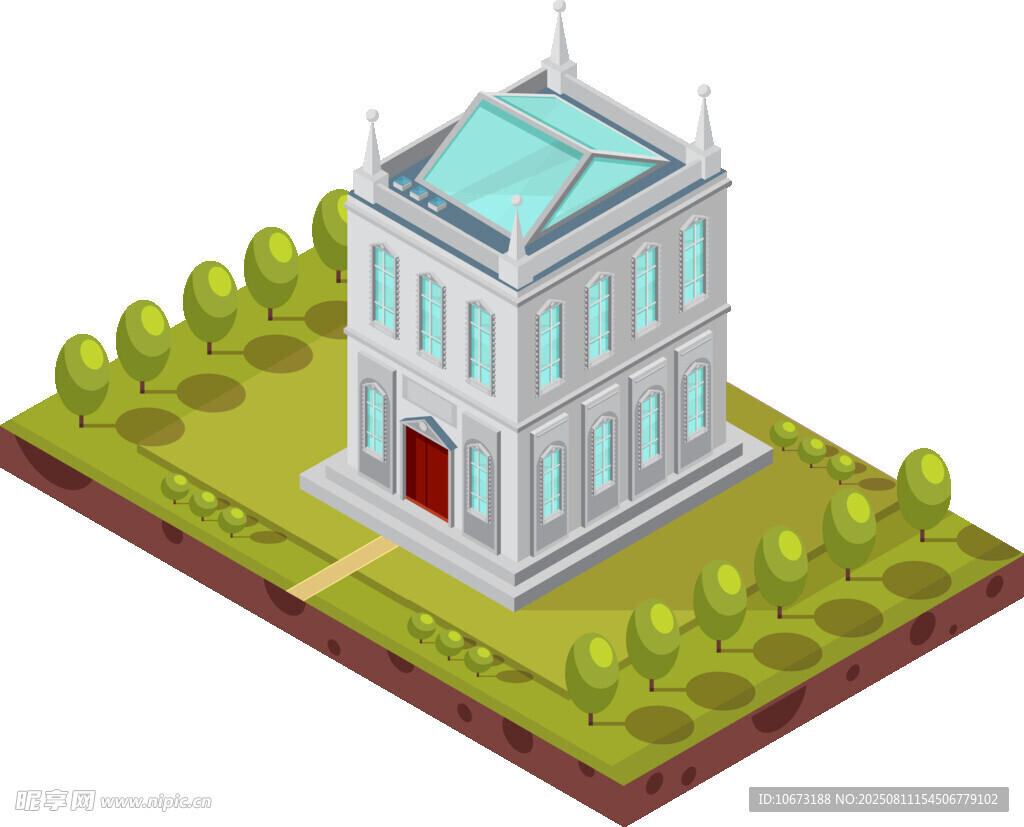 古典风格建筑模型