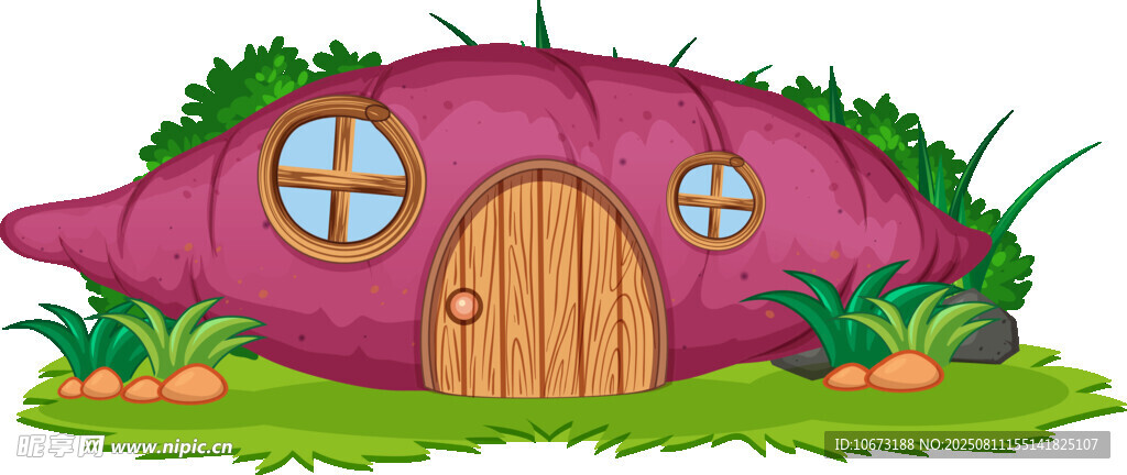 童话风蘑菇形状小屋
