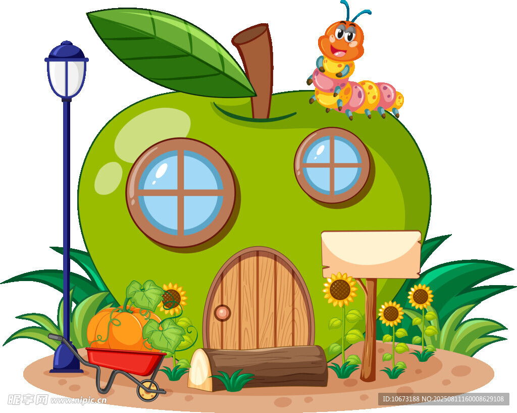 苹果小屋童话般的梦幻家园