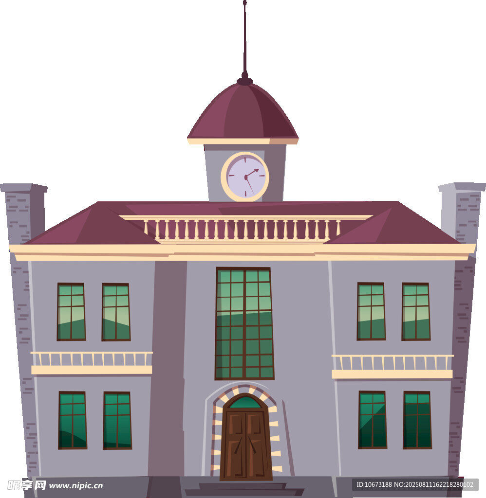 复古风格学校建筑