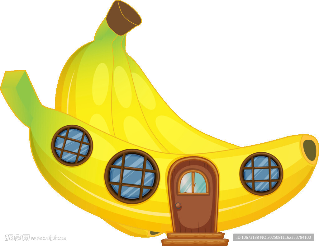 香蕉造型的可爱小屋