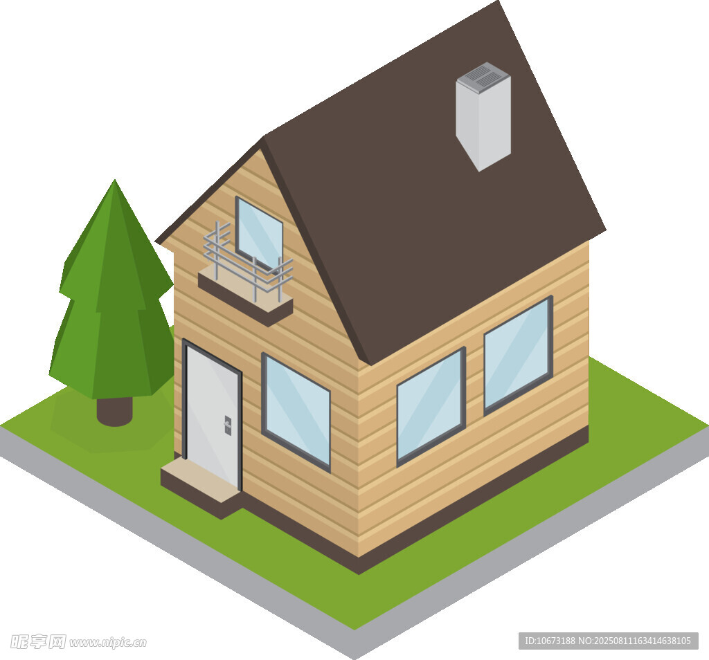 简约小屋插画