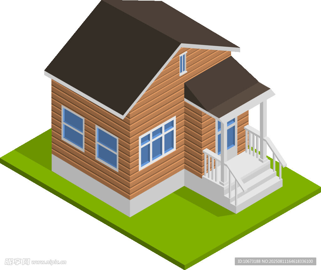 独栋小屋立体效果图